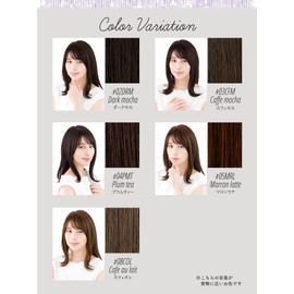 wig lily medium heat resistant natural black hair medium fashion wig straight dark mocha