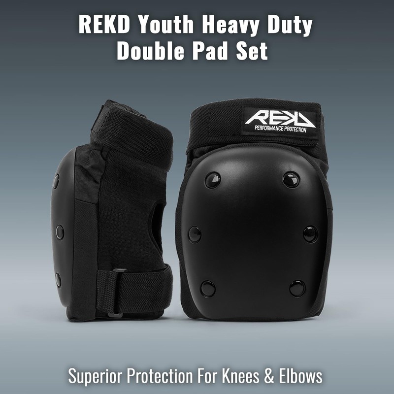 Rekd Children's Youth Heavy Duty Double Pad Set Protective Set,