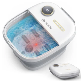 GIDEON Foot Spa Massager & Heated Foot Bath, Luxury Therapeutic Massager with Lights and Bubbles