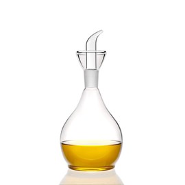 HAIZEEN 18ounce/ 550 ml Olive Oil Dispenser Oil Bottle Glass with No Drip Bottle Spout