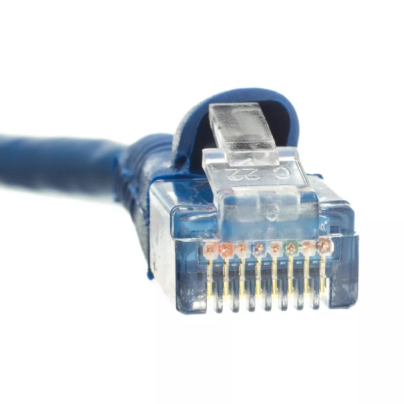 Kamrock Lights LLC Snagless 1.5 Foot Cat5e Blue Network Ethernet