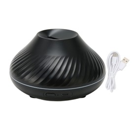 Flame Aroma Diffuser 130ml 7 Color Light USB Powered Automatic Shut Off Simulation 3D Flame Oil Diffuser for Bedroom Office