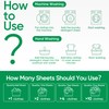 Travel Laundry Detergent Sheets Eco-friendly 120 Loads Fisroa Clothes Washing