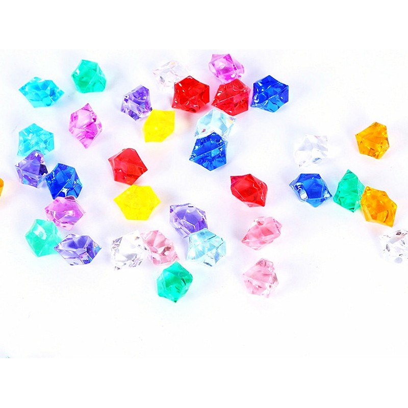 1000pcs Acrylic Crystal Ice Rock Clear Gemstone Stones Vase Filler