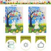 JRED Happy Easter Garden Flags 12x18 Inch, Double Sided Easter