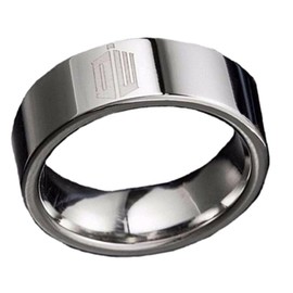 Doctor Who Tardis DW Logo Stainless Steel Cosplay Metal Ring (8)