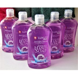 LUXURY HYGIENE & PROTECT Soft Liquid Hand Soap LAVENDER 16.9 oz (500 mL) 5-Pack