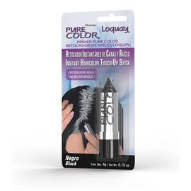 Loquay Pure Color, Retocador Instantáneo de Canas y Raíces, Negro, 4g