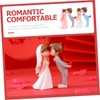 Outanaya 2pairs Couple Figurine of Wedding Bride and Groom Statues