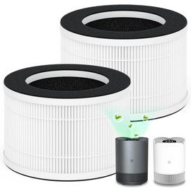 SAKEGDY 2-Pack JZ200 Replacement Filter, Compatible with Jerdazen Air Purifier JZ200, 3-in-1 Filter, Part # JZ200-RF