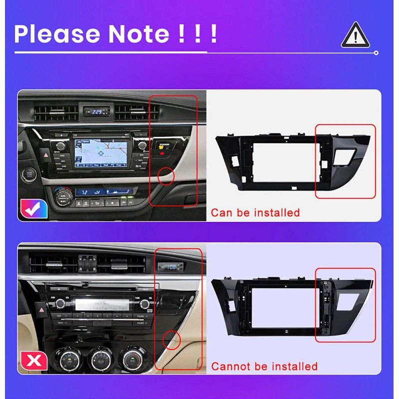 JOYINCAR 10" FOR TOYOTA COROLLA 2014-2016 ANDROID 13 CAR STEREO