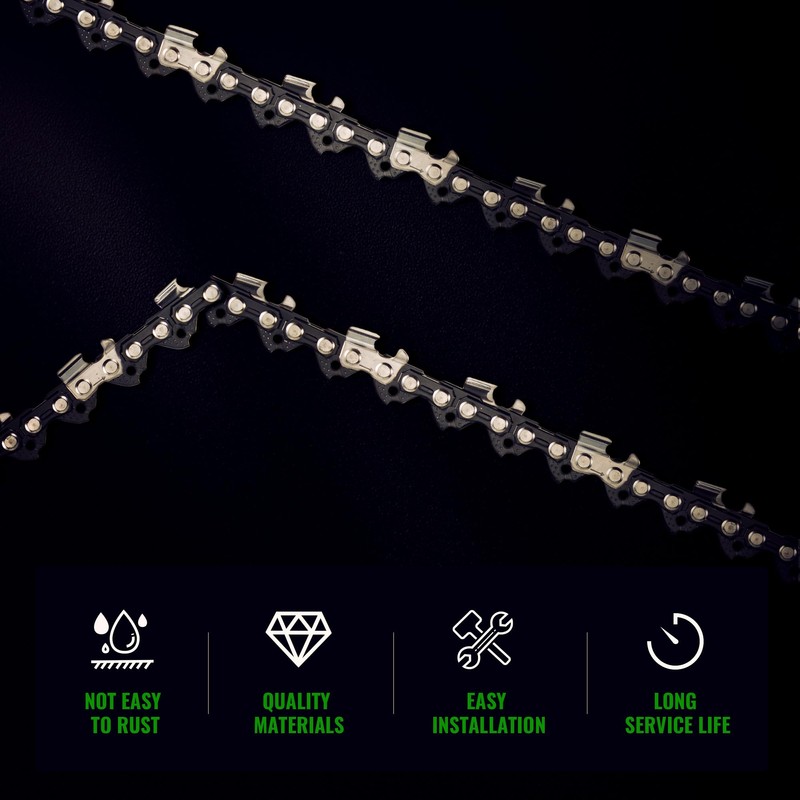 7" Chain Pitch: 1/4" Low Profile 44Drive Links Replacement Chain