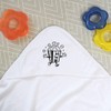 Azeeda 'Happy Popcorn' Baby Hooded Towel (HT00035087)