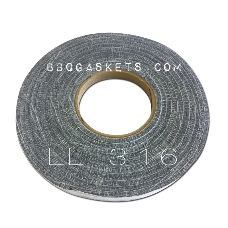 Lavalock® 316 Grey BBQ Gasket Hi Temp Smoker Grill Self