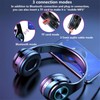 ZZOSRDR Bluetooth Headphones Over Ear, Foldable Lightweight Wireless Headset, Wireless
