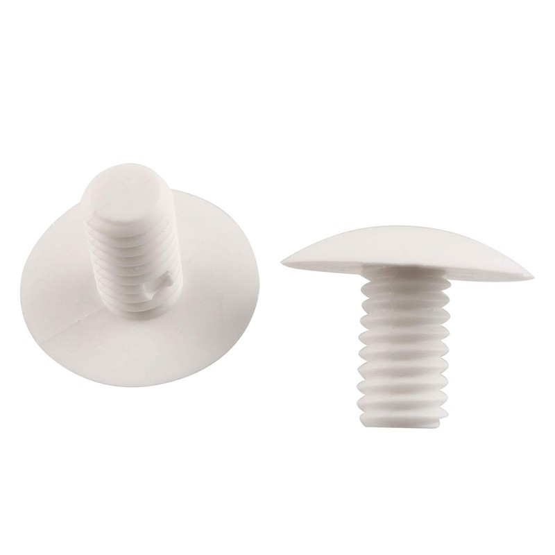 JCBIZ 6pcs White Swimming Pool Cleaner Plastic Hub Screw Kit