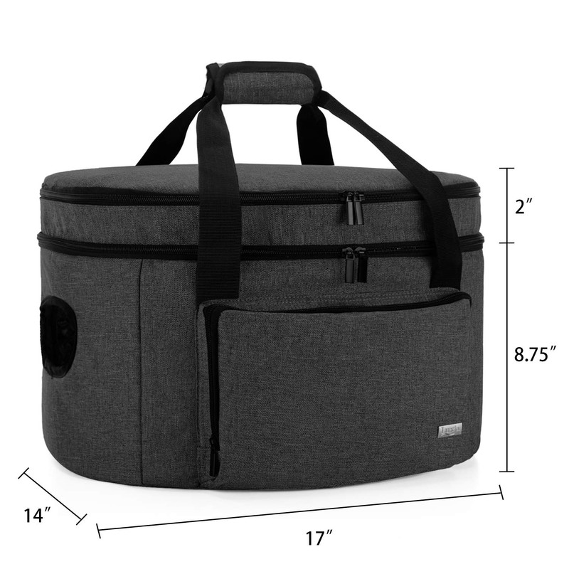 LUXJA Double Layers Slow Cooker Bag (with a Bottom Pad