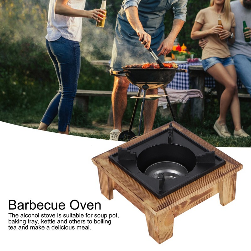 Portable Barbecue Alcohol Oven Stove Furnace Kitchenware Cooking Utensil for