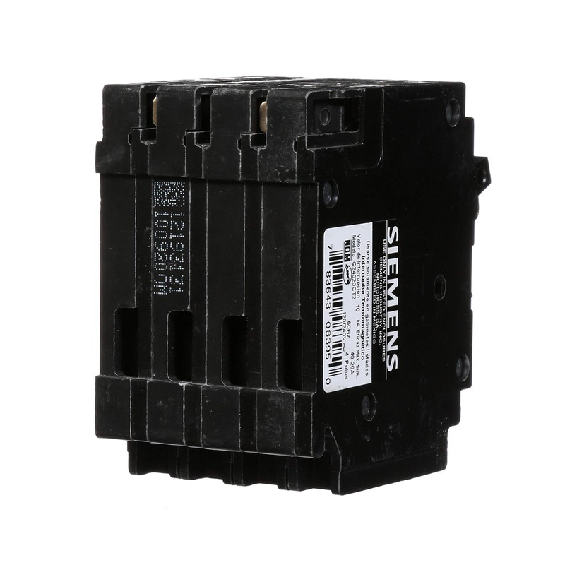 Siemens Q24020CT2 One 20-Amp One 40-Amp Double Pole Circuit Breaker