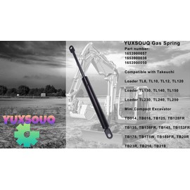 YUXSOUQ Gas Spring 1653900057 1653900036 1653900050 Compatible with Takeuchi Loader TL8, TL10, TL12, TL120, TL130, TL140, TL150, TL230, TL240, TL250