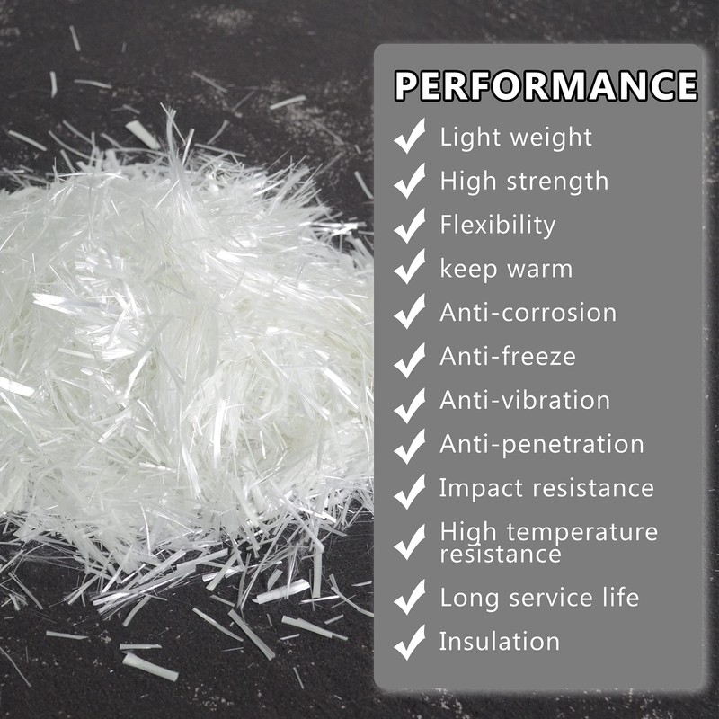 UPTTHOW Fiberglass for Cement Mortar Concrete Reinforcement Anti-seepage and Anti-cracking