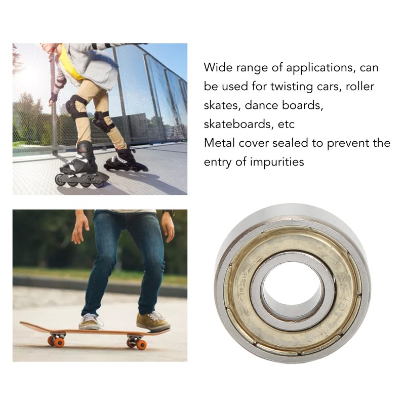 minifinker Skateboard Bearing, High Efficiency ABEC 11 Corrosion Resistance 608ZZ