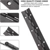 Yeecheng 2-Pack 18-Inch Black Stainless Steel Heavy Duty Continuous &