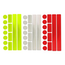 Aoibeely Reflective Sticker Reflector Reflectors Reflective Tape 39 Reflectors for Gluing and Ideal for Bicycle, Pram, School Bag, Backpack, Clothes – Perfect Choice for Families