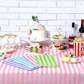 Oudain 12 Pack Assorted Color Plastic Tablecloth Disposable Plastic Tablecloth Colorful Rectangle Table Covers for Birthday Wedding Picnic Home Christmas Party Decorations, 4 Color, 54 x 108 Inch