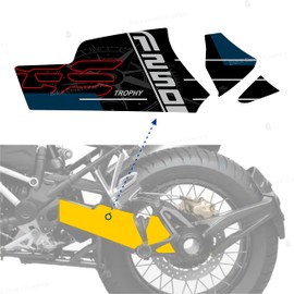 Cardano Swingarm Sticker Compatible with Motorcycle R1250 GS Trophy (Black)