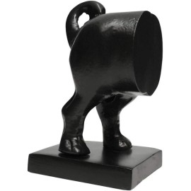 Livevie Pug Figure Decorative Bookends, Heavy Duty Metal Non-Skid Bookends