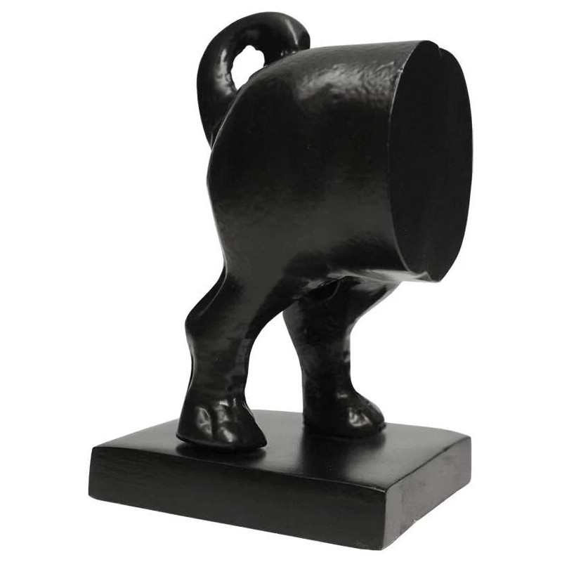 Livevie Pug Figure Decorative Bookends, Heavy Duty Metal Non-Skid Bookends