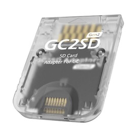 Ceozon Micro SD Card Adapter, 2nd-Gen High Speed TF Memory Card Reader Compatible with Gamecube Wii Console Transparent