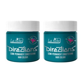 2x La Riche Directions Semi-Permanent Hair Color 100ml Tub - Turquoise