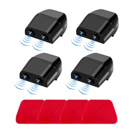 Gasedin 4 PCS Deer Whistles, Auto Save Deer Whistles Avoids Collisions, Deer Whistle for Vehicles with Rubber Pads Suitable for Cars, Trucks, Motorcycles, Universal Car Accessories