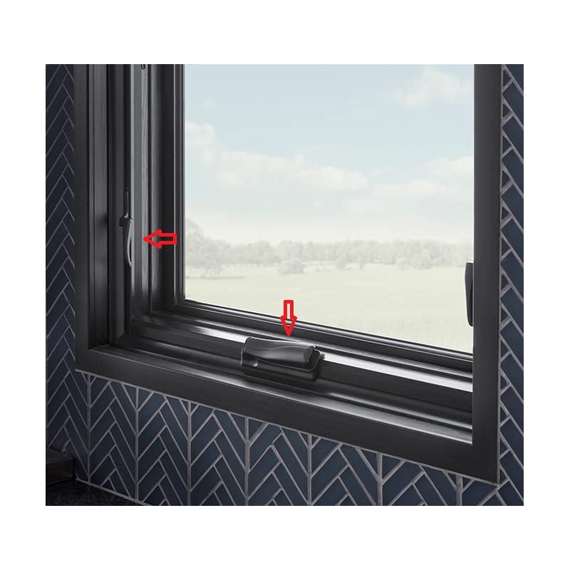 PELLA Casement/Awning Window Hardware Crank, Cover & Lock Lever (White