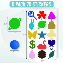 75 Pack American Tanning Stickers for Body Girls Women Tattoo Sticker America Cute Outdoor Supplies Indoor Beds Sunbathing Accessories Summer Essentials Self Adhesive Small Decals