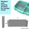 3Pcs Bento Box Replacement Dividers, Compatible with Bentgo Fresh/Modern/Pop, Food-Safe