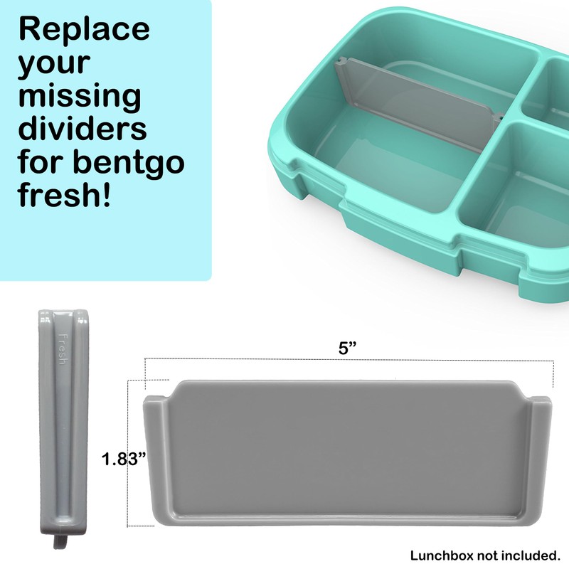 3Pcs Bento Box Replacement Dividers, Compatible with Bentgo Fresh/Modern/Pop, Food-Safe
