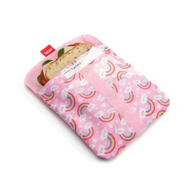 TATAY Reusable Sandwich Bag, Ideal for food storage, Adaptable, Easy to clean,Eco Friendly, BPA Free, Customisable. Rainbow. Size 18 x 0,3 x 18 cm
