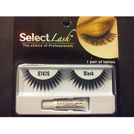 Select Lash - The Choice of Professionals - 1 Pair of Black False Eye Lashes (S1)