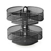 Nifty Organizing Carousel – Black Powder Coat Finish, Spins 360-Degrees,