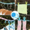 ORIJOYNA 3 Pack 16.4 ft Clothesline Cloths Drying Rope Portable