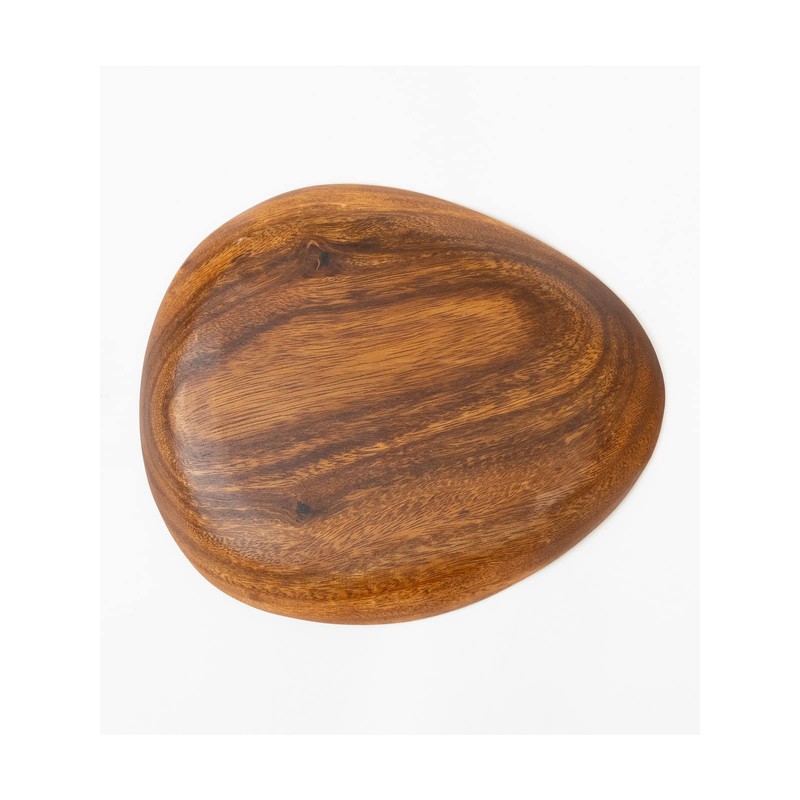 Emery Shokai Wooden Dinnerware Egg Plate Approx. Length 24.8 x