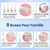 AUIEI Portable Water Flosser, Oral Irrigator, 5 Modes and 8