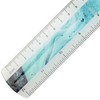 Westcott E-13300 Blue Plastic Ruler in Pouring Art and Marble