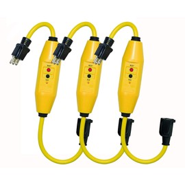 Tower Manufacturing 30438018 18" Length, 15 amp in-Line GFCI Cord Set with Auto Reset and Single Connectors