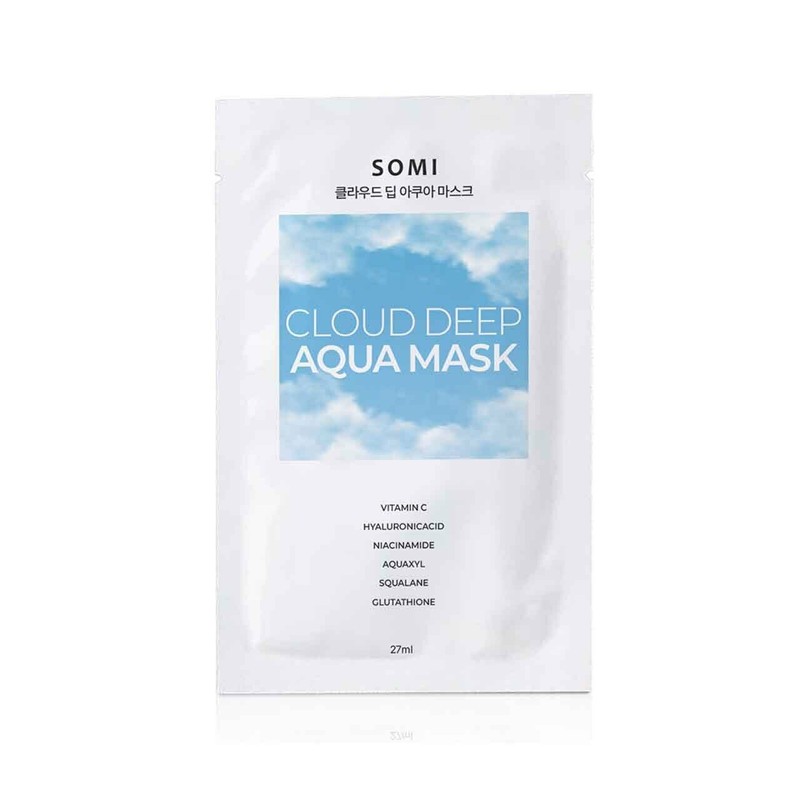 Somi Cosmetics 클라우드 딥 아쿠아 마스크 10매 촉촉한 구름 수분