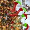 20'' Long Elf Legs Christmas Tree Topper Ornaments Pose-able Plush