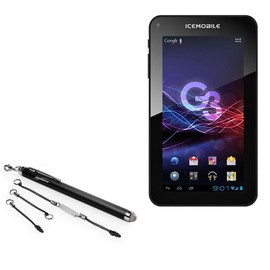 BoxWave Stylus Pen Compatible with Icemobile G3 - EverTouch Capacitive Stylus, Fiber Tip Capacitive Stylus Pen - Jet Black